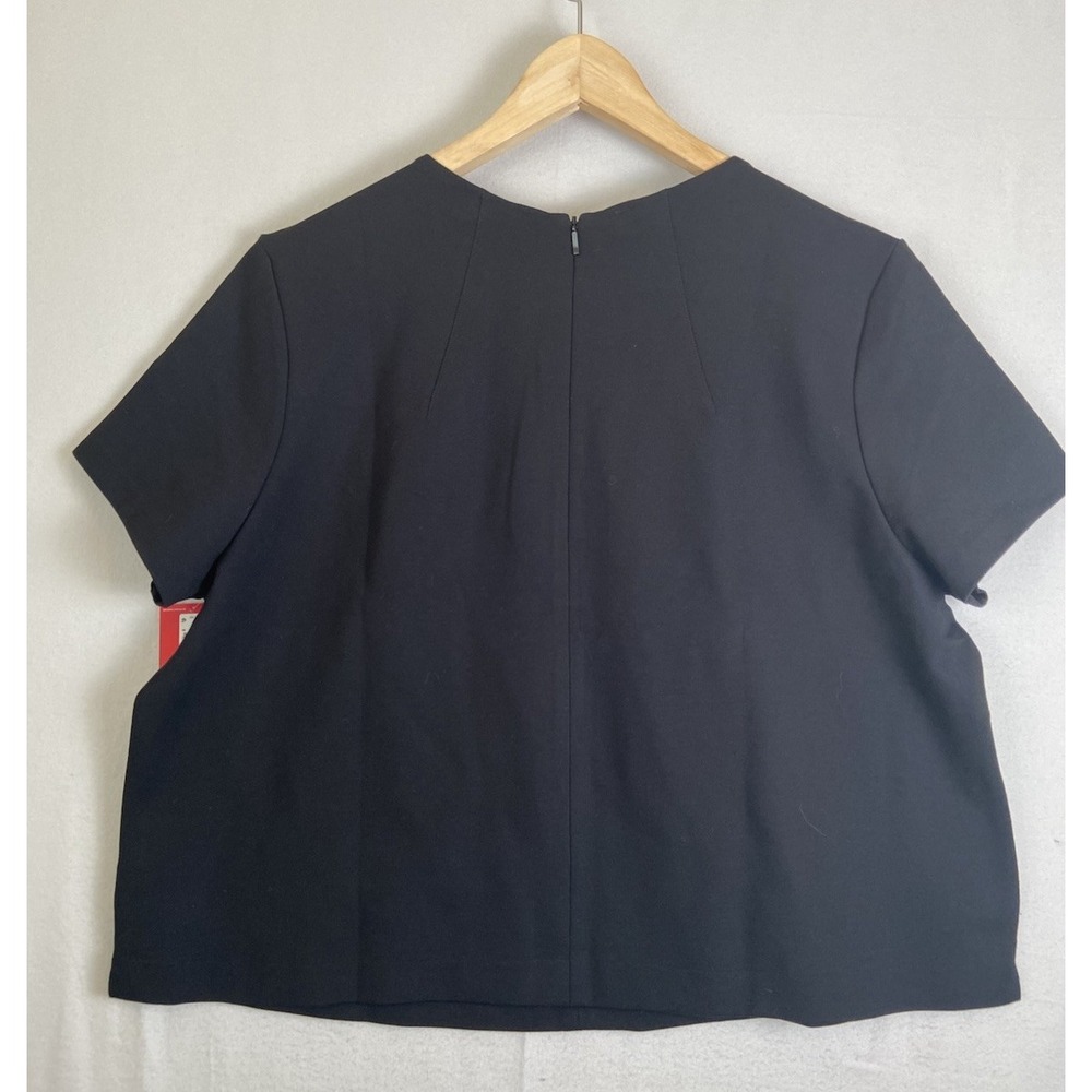 Spanx The Perfect Funnel Top Classic Black Size 2X Short Sleeve - Picture 3 of 8